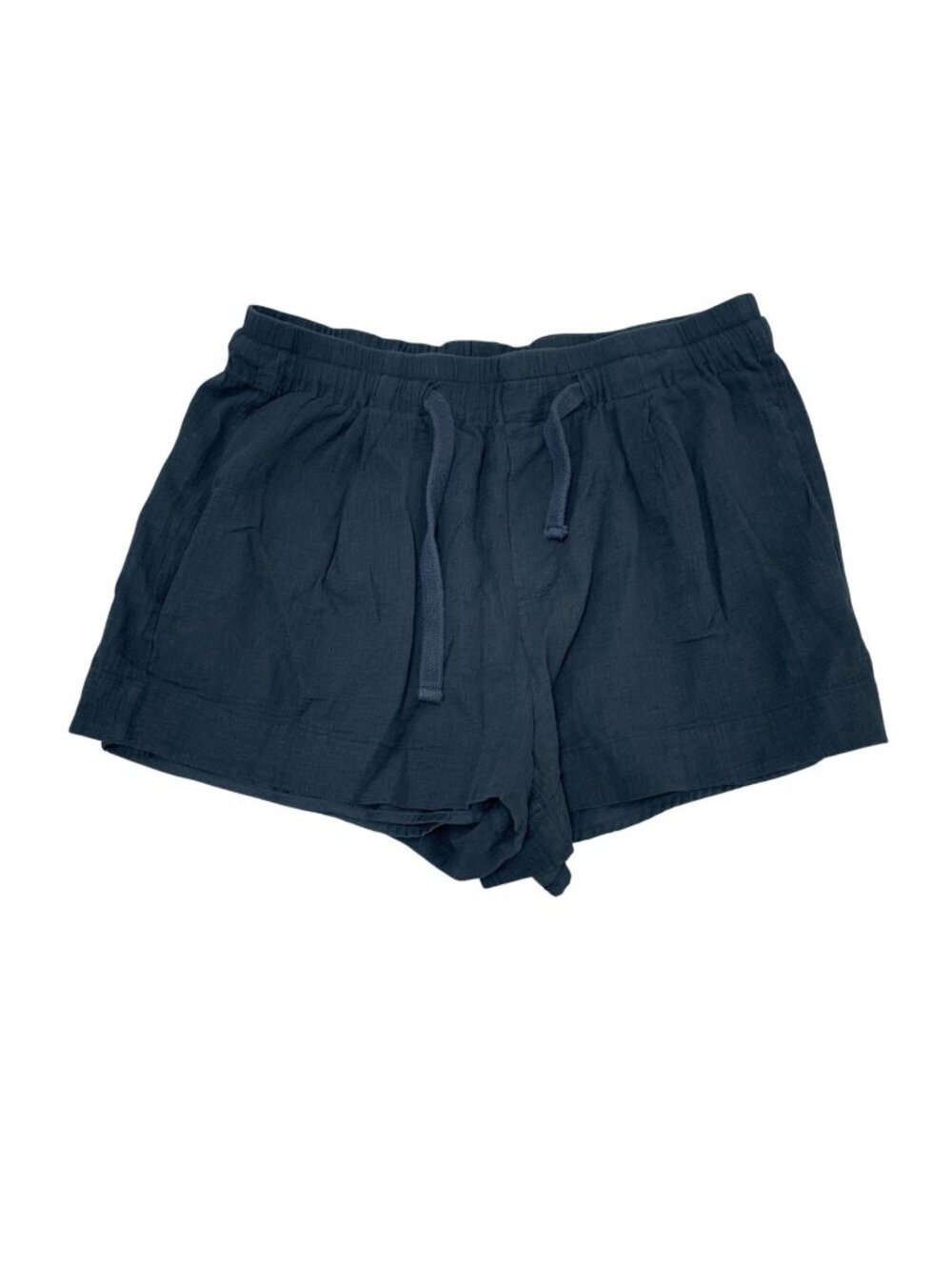 Vince Women's L Gauze Black Drawstring Cotton Shorts C0762
